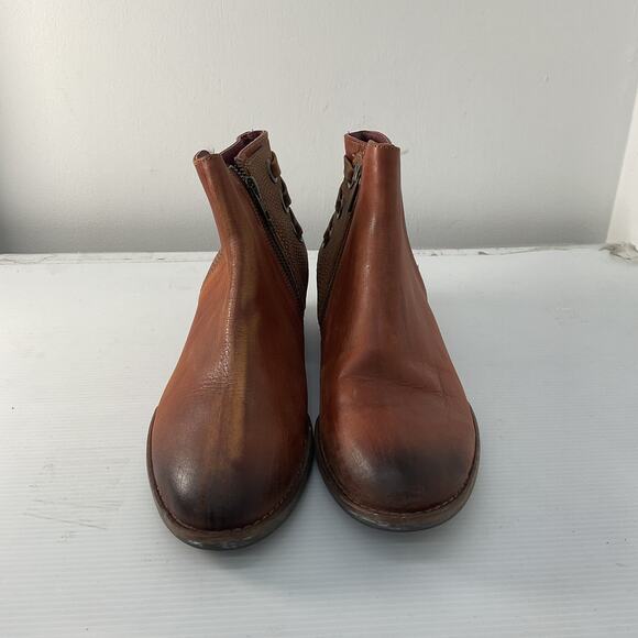 Sterling River Brown Ankle Chelsea Boots Leather Women's Size 10 (fits like 9.5) - Picture 2 of 7